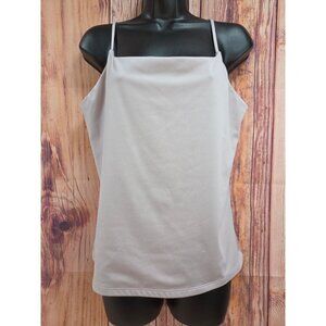 Nine West Grey Adjustable Spaghetti Strap Camisole Top XL